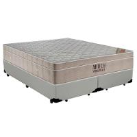 Cama Box Queen Bipartido Sintético + Colchão Ortobom Airtech Molas Ensacadas 158x198x65 Branco - 1
