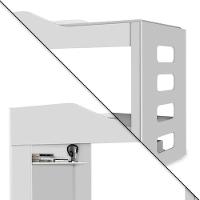 Treliche Beliche Com Cama Auxiliar 2 Em 1 Com Prateleira Branco - 3