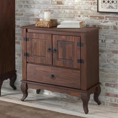 Balcão 2 Portas Madeira Maciça Clássico Rústico Imbuia