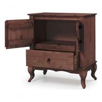 Balcão 2 Portas Madeira Maciça Clássico Rústico Imbuia - 2