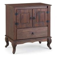 Balcão 2 Portas Madeira Maciça Clássico Rústico Imbuia - 3