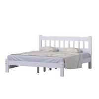 Cama De Casal King Size Madeira Maciça Branco Pérola - 2