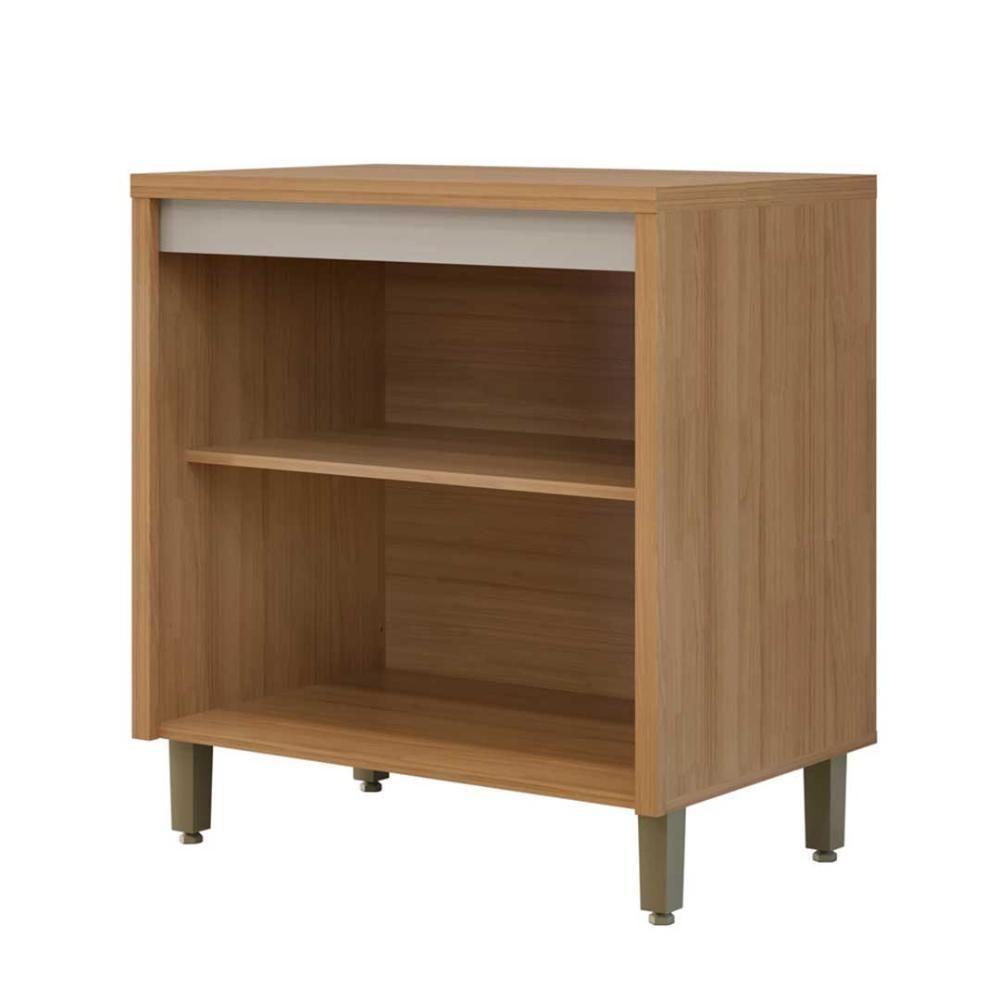 Balcão Cozinha 2 Portas 80cm Allure Jequitibá-gris Repleta - 4