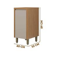 Balcão Pequeno Bebedouro Cozinha 40cm Allure Jequitibá-gris - 3