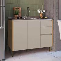 Armário Balcão Para Pia Sem Tampo Allure 3 Gavetas 2 Portas - 1