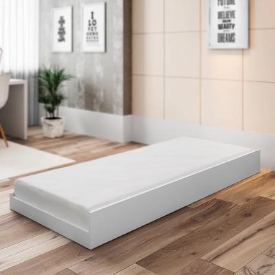 Cama Auxiliar De Solteiro Com Rodízios Dani Branco