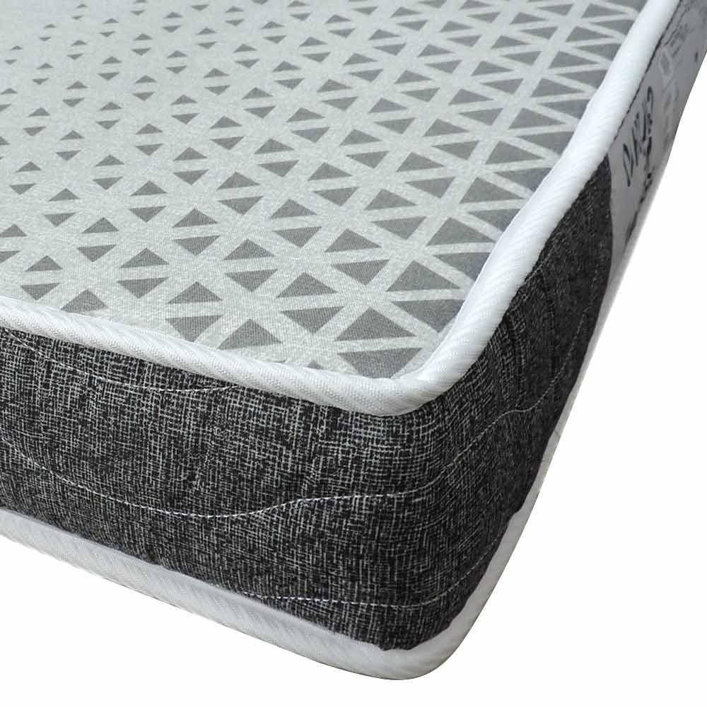 Colchão Solteiro Espuma D20 0.88 Branco Preto Guarda Costas - 2
