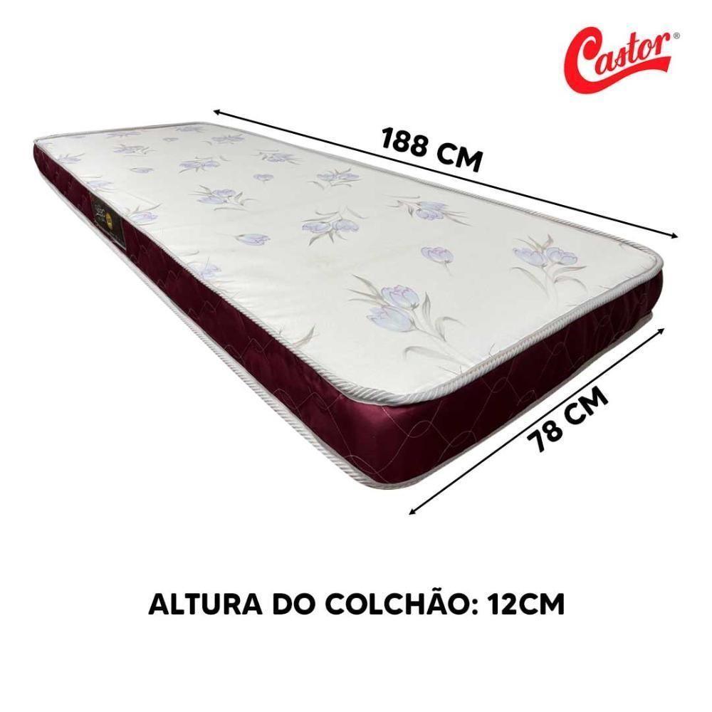 Colchão Solteiro Castor Sleep Max D20 78x188x12 Cm - 3