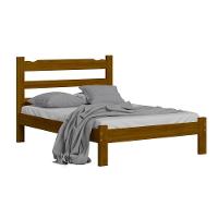 Cama De Casal Madeira Maciça Esmeralda Imbuia - 1