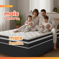 Cama Box Baú Casal Molas Ensacadas Bali 138x188x63cm Preto - 10