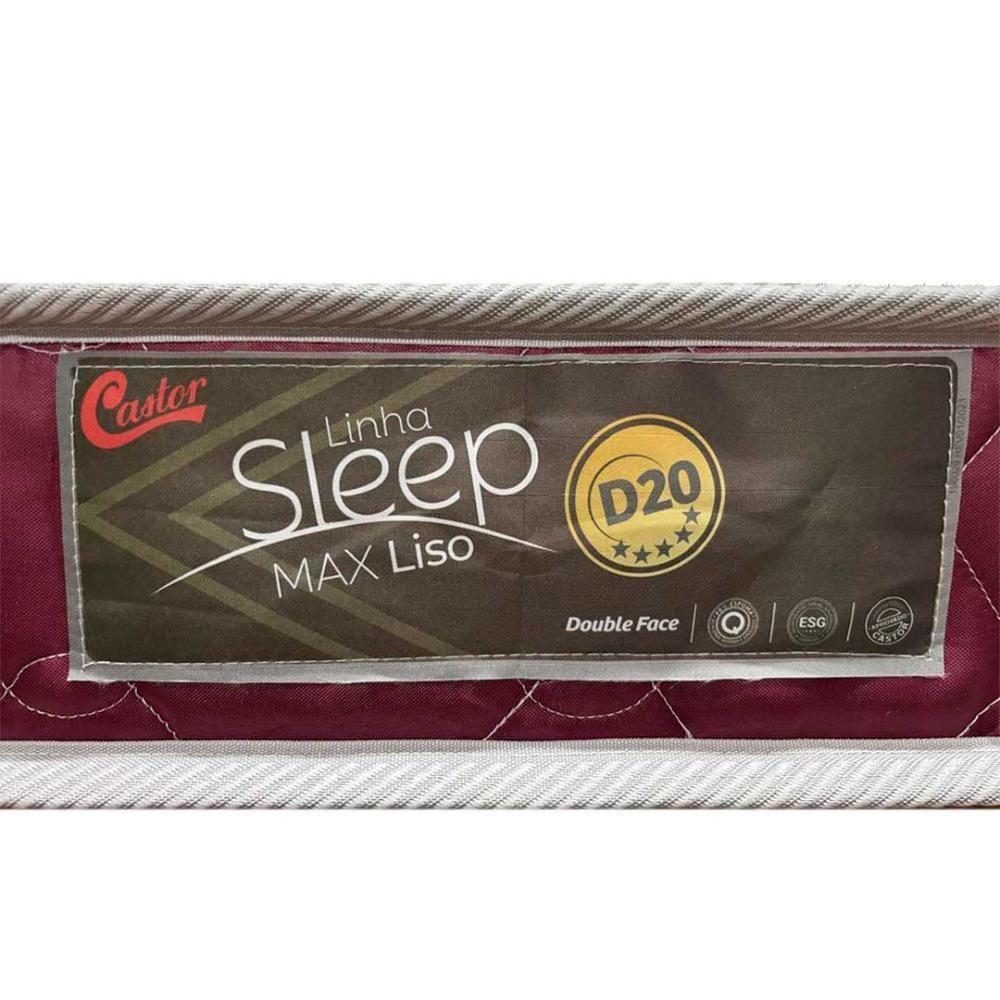 Colchão Solteiro Castor Sleep Max Liso D20 88x188x12 Cm - 4