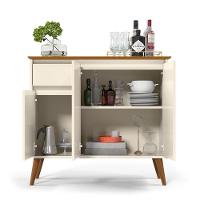 Buffet Aparador Cantinho Do Café 3 Portas 1 Gaveta Veneza Off White- Freijo Off White-freijo - 2