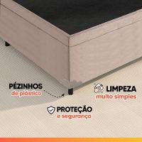 Cama Box Baú Casal Molas Ensacadas Bali 138x188x63cm Bege - 9