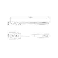 Pegador De Massa Verano Com Bojo Nylon E Cabo De Polipropileno Ônix - Tramontina 25574130 - 3