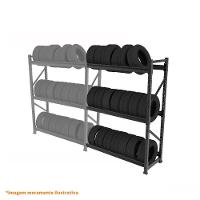 Mini Porta Pallet Slim 1,80x0,60x2m Sem Plano Continuação - Sa Gôndolas - 3