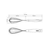 Batedor Manual Fuê Verano Com Hastes Em Aço Inox E Cabo De Polipropileno Ônix - Tramontina 25579130 - 3