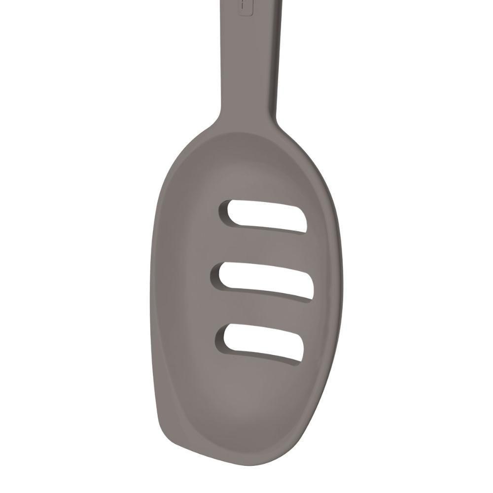Colher Para Servir Vazada Softta Em Silicone Cinza - Tramontina 25853160 - 5