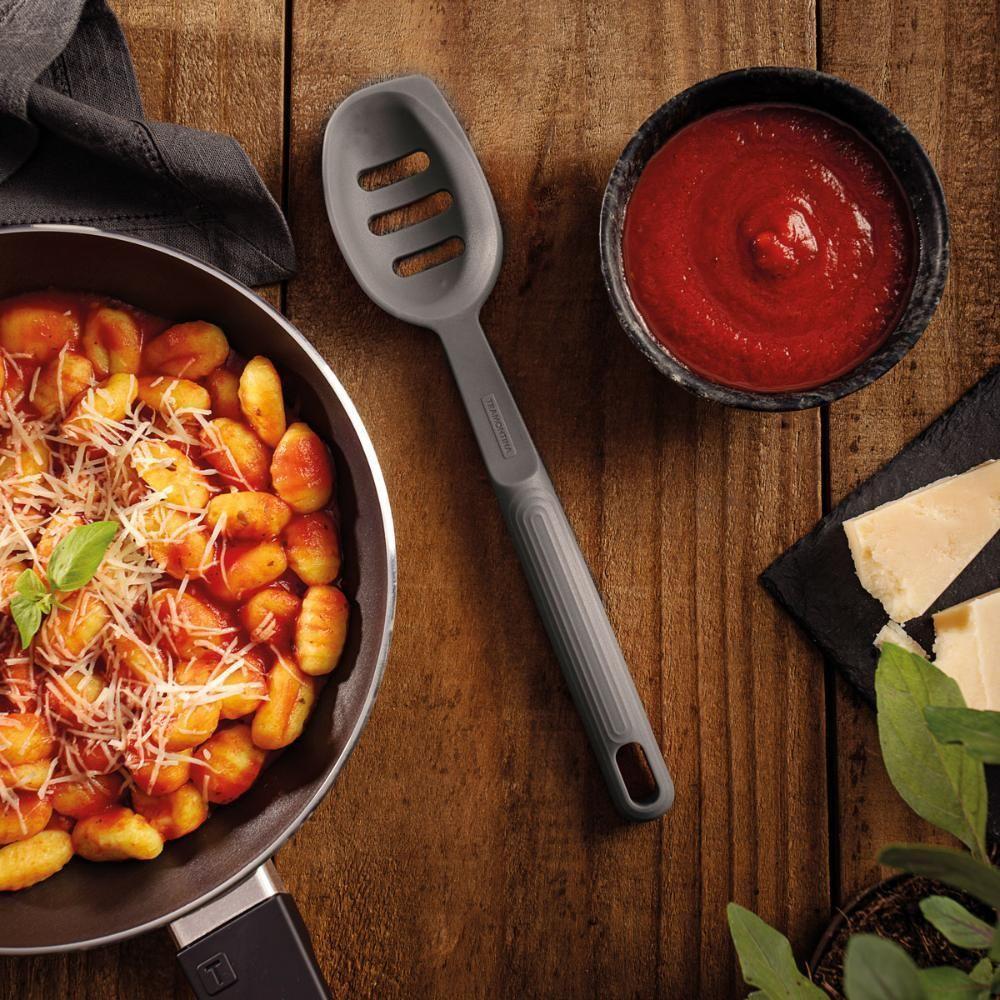 Colher Para Servir Vazada Softta Em Silicone Cinza - Tramontina 25853160 - 8