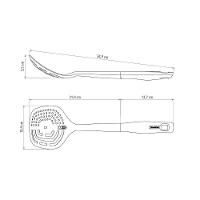 Escumadeira Espumadeira Com Furo Verano Bojo Nylon E Cabo Polipropileno Ônix - Tramontina 25573130 - 3