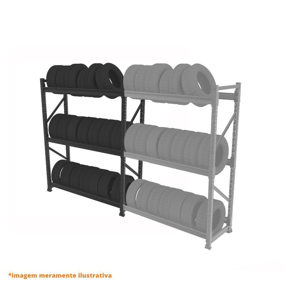 Mini Porta Pallet Slim 1,80x0,60x2m Sem Plano Inicial - Sa Gôndolas - 3