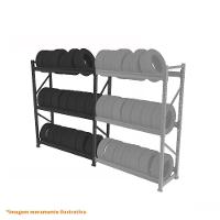 Mini Porta Pallet Slim 1,80x0,60x2m Sem Plano Inicial - Sa Gôndolas - 3