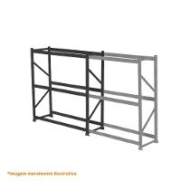 Mini Porta Pallet Slim 1,80x0,60x2m Sem Plano Inicial - Sa Gôndolas - 4