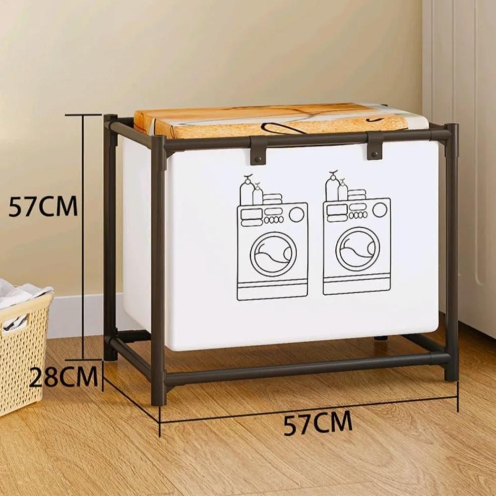 Cesto Roupa Suja Lavanderia Organizador Forro Removivel Dobravel Brinquedos Multiuso Desmontavel - 3