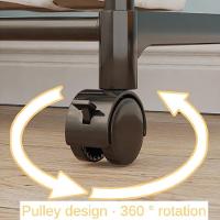 Arara Guarda Roupas Estante 2 Prateleiras Carrinho Organizador Cabideiro Quarto Vestiario Sapateira - 6