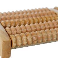 Massageador Pes Coluna Costas Madeira Terapia 10 Rolos Bambu Fisioterapia Alivio Dor Estresse - 8