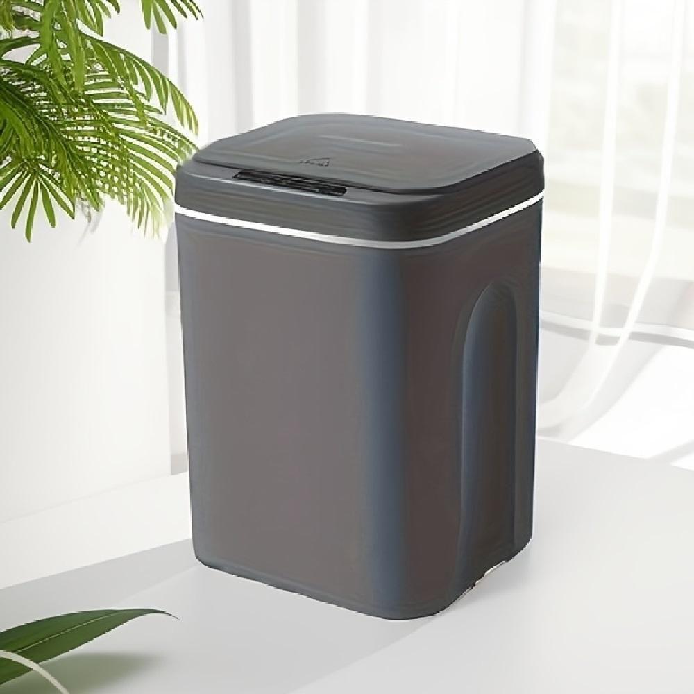 Lixeira Automática Cesto Lixo Inteligente 12l Tampa Sensor Movimento Design Moderno Cinza - 5