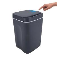 Lixeira Automática Cesto Lixo Inteligente 12l Tampa Sensor Movimento Design Moderno Cinza - 1