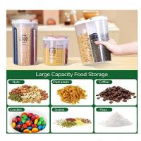 Porta Mantimentos Triplo Pote Alimentos 3 Em 1 Divisorias Dispenser Lavanderia Sabao Em Pó Medidor - 3