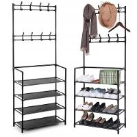 Sapateira Cabideiro Arara Multifuncional Preta Roupas Sapato Bolsa Rack Organizador Porta Sapatos 12 - 6