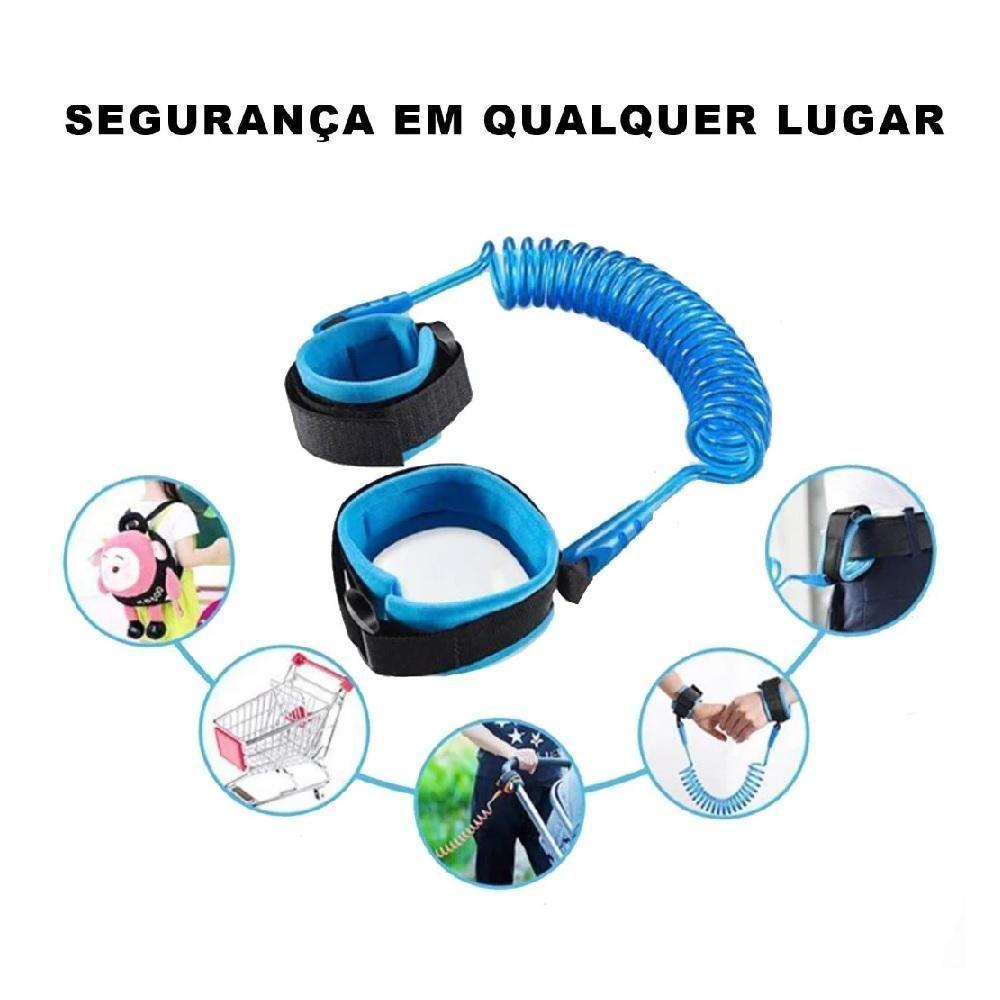 Pulseira Guia Infantil Anti Perda Criança Controle Segurança Cordão Passeio Mercado Shopping Menino - 6