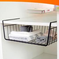 Cesto Organizador Suspenso Aramado Multiuso Gaveta Encaixe Mesa Armario Prateleira Grande Lavanderia - 1