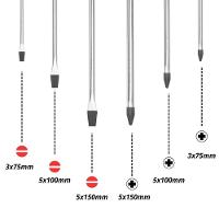 Kit Jogo Chaves Fenda Estrela 6 Peças Imantada Ponta Magnetica Suporte Organizador Profissional - 3