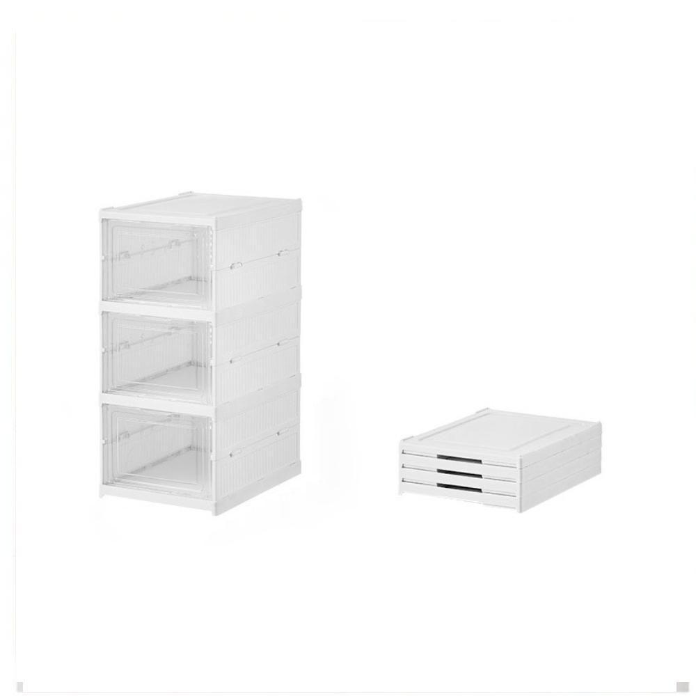 Armario Dobravel 3 Andares Sapateira Organizador Brinquedos Automatico Caixa Empilhavel Multiuso - 1