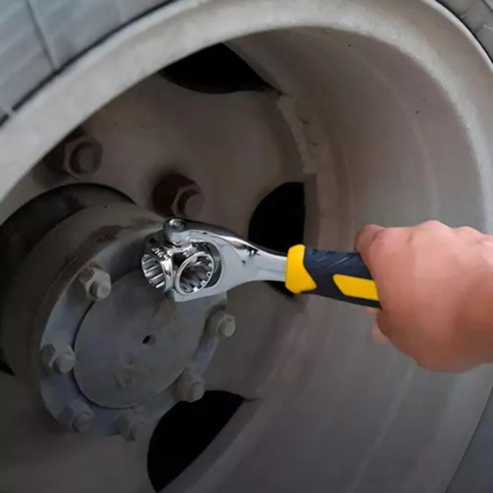 Chave Catraca Multifuncional 48 Em 1 Cabeca Giratoria 360 Graus Soquete Estrela Articulado Ajustavel - 4