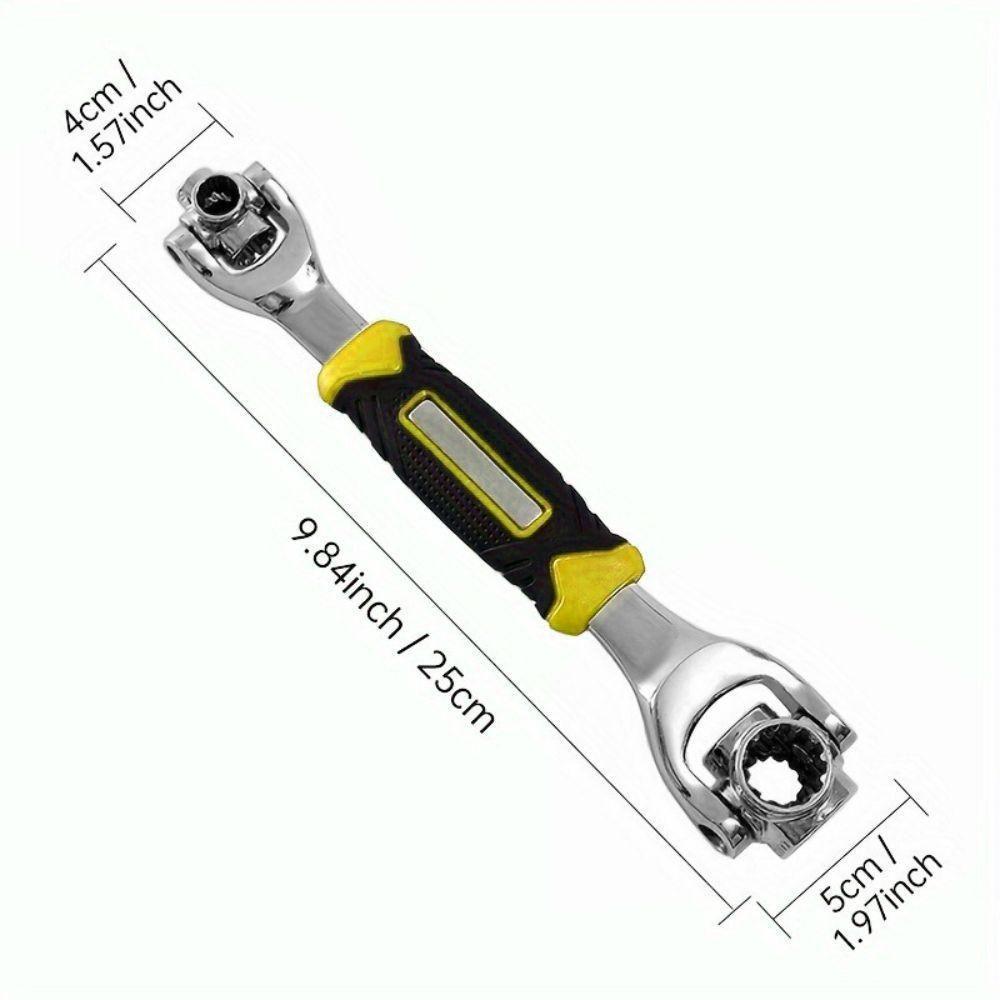 Chave Catraca Multifuncional 48 Em 1 Cabeca Giratoria 360 Graus Soquete Estrela Articulado Ajustavel - 9