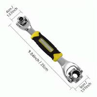 Chave Catraca Multifuncional 48 Em 1 Cabeca Giratoria 360 Graus Soquete Estrela Articulado Ajustavel - 9