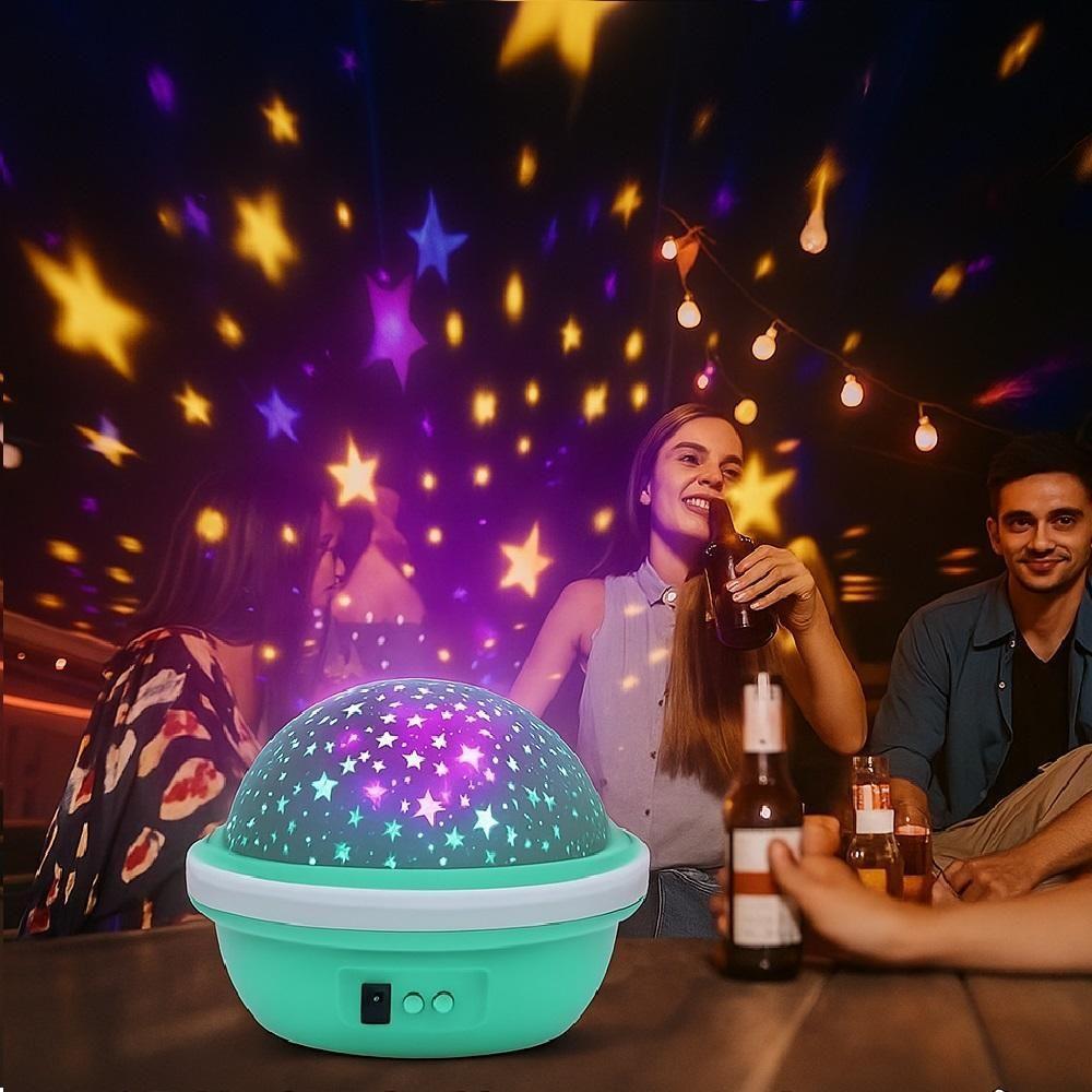 Luminaria Luz Noturna Decorativa Globo Projetor 360 Led Quarto Infantil Ambiente Divertido Adulto - 2
