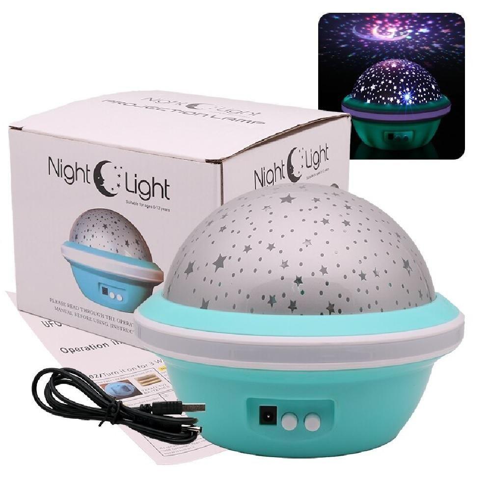 Luminaria Luz Noturna Decorativa Globo Projetor 360 Led Quarto Infantil Ambiente Divertido Adulto - 6