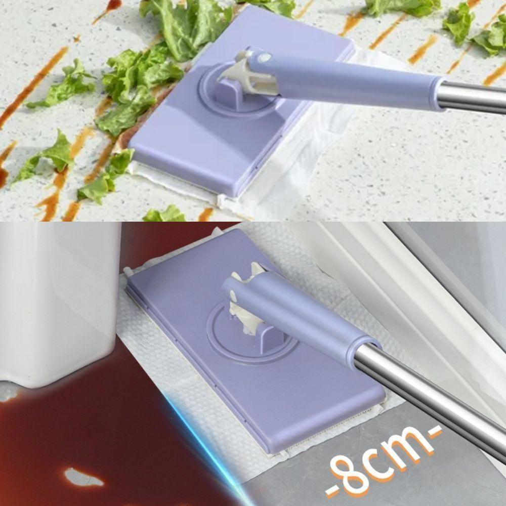 Rodo Mop Articulado Mini Ajustavel Inox Multifuncional Limpa Vidros Varredor Piso Porcelanato - 5