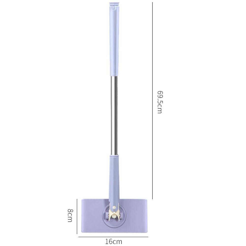Rodo Mop Articulado Mini Ajustavel Inox Multifuncional Limpa Vidros Varredor Piso Porcelanato - 9