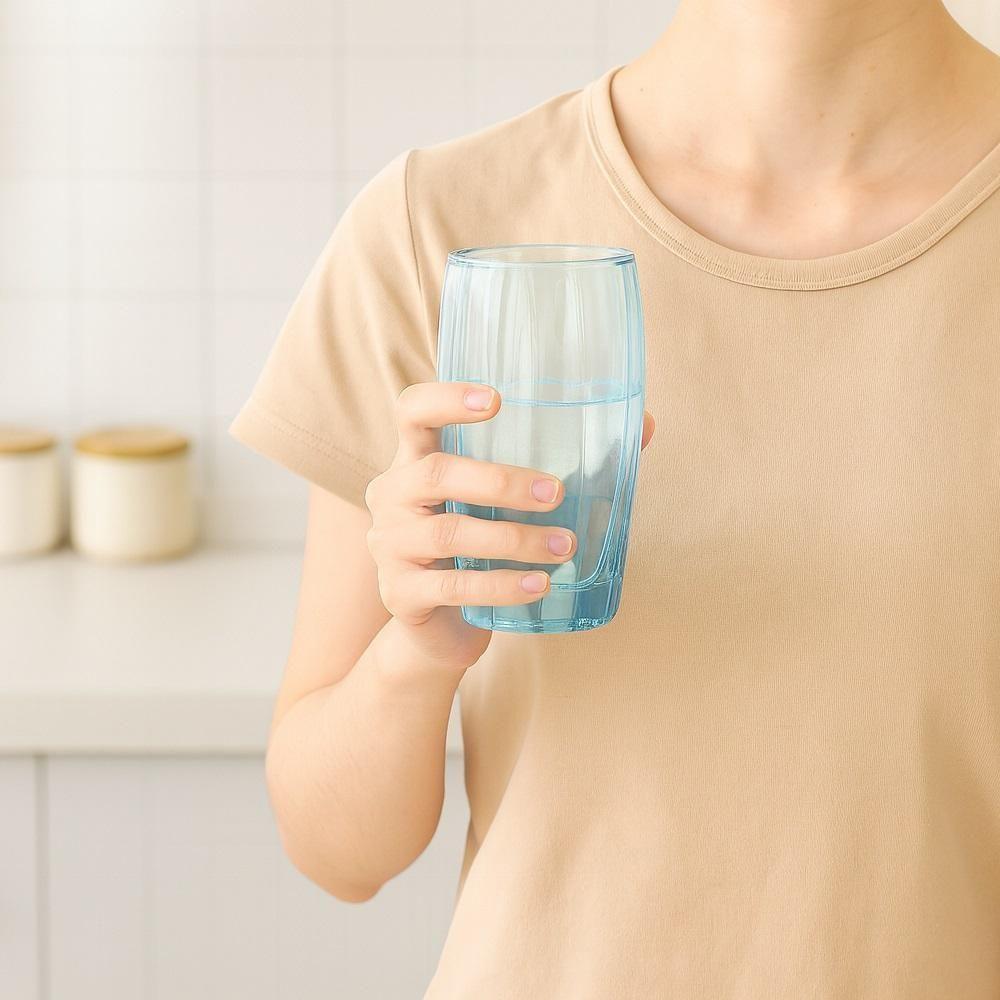 Kit Jogo 3 Copo Azul Vidro 365ml Agua Chopp Cerveja Suco Restauante Casa Bar Conjunto Luxo - 4