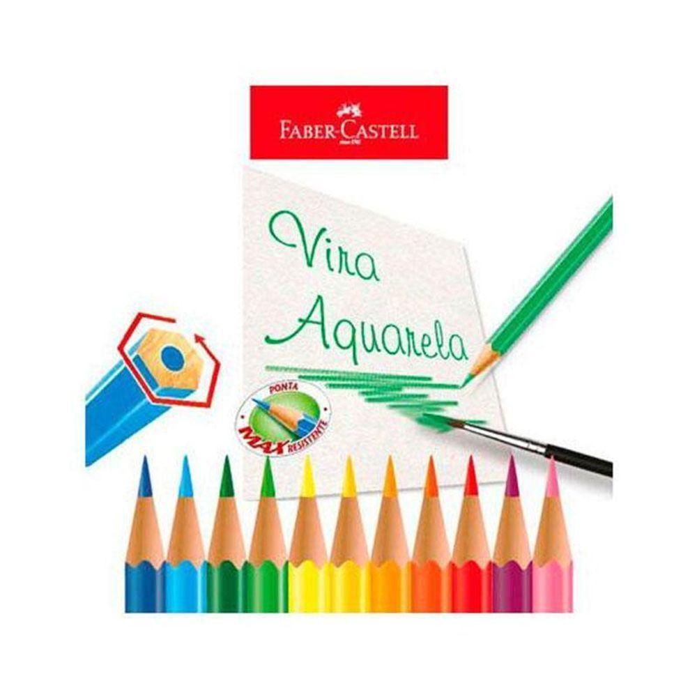 Lápis De Cor Ecolápis Aquarelável 120212g 12 Cores - Faber Castell - 2