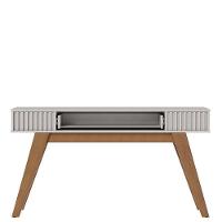 Mesa De Centro Jeri Off White Freijó Com Aparador Para Sala Riviera Off White – Colibri - 5