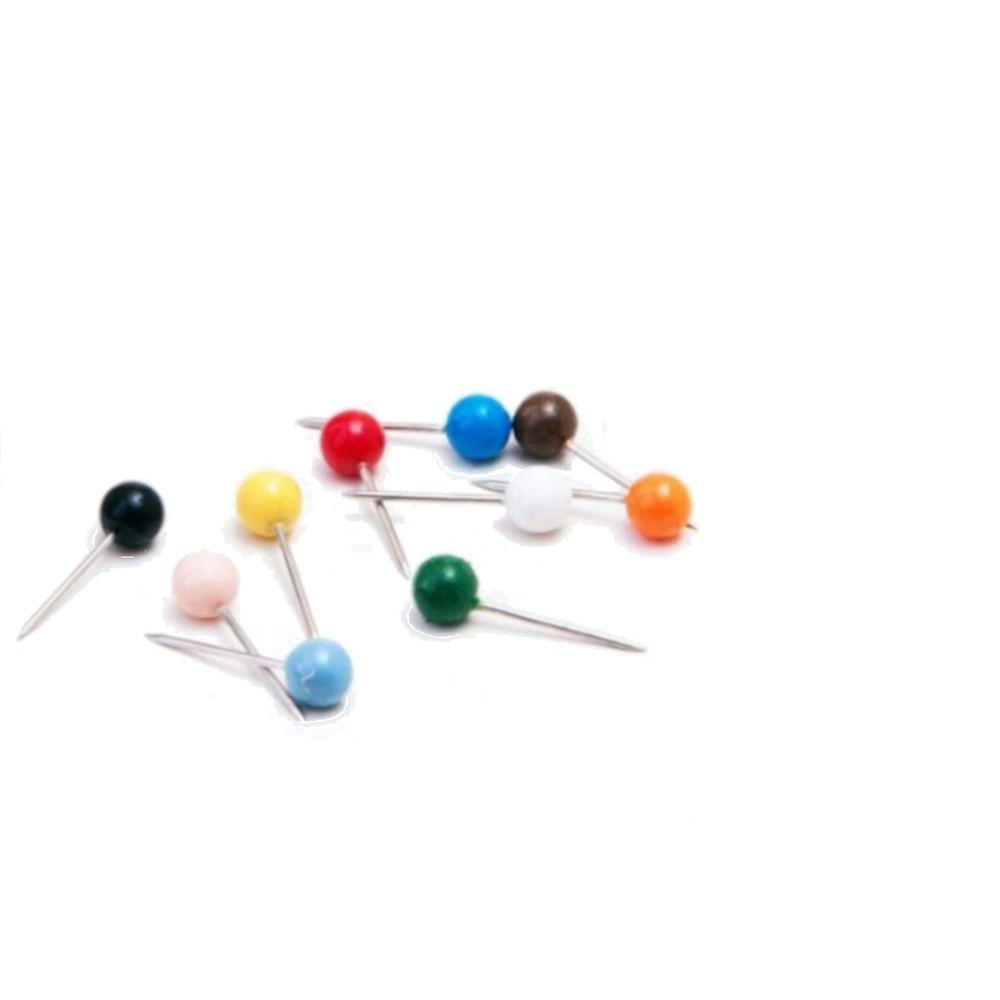 Alfinete Para Mapas Sortidos Com 50 Unidaddes - 4101-2 - Bacchi Alfinete P-mapas Sortidos C-50unid.bacch 4101-2 - 1