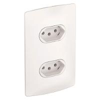 2 Tomadas 2p+t 4x2 10a Ny Branco Nereya - 663151 - Pial 2tomada 2p+t 4x2 10a Ny Br Nereya Pial - 1