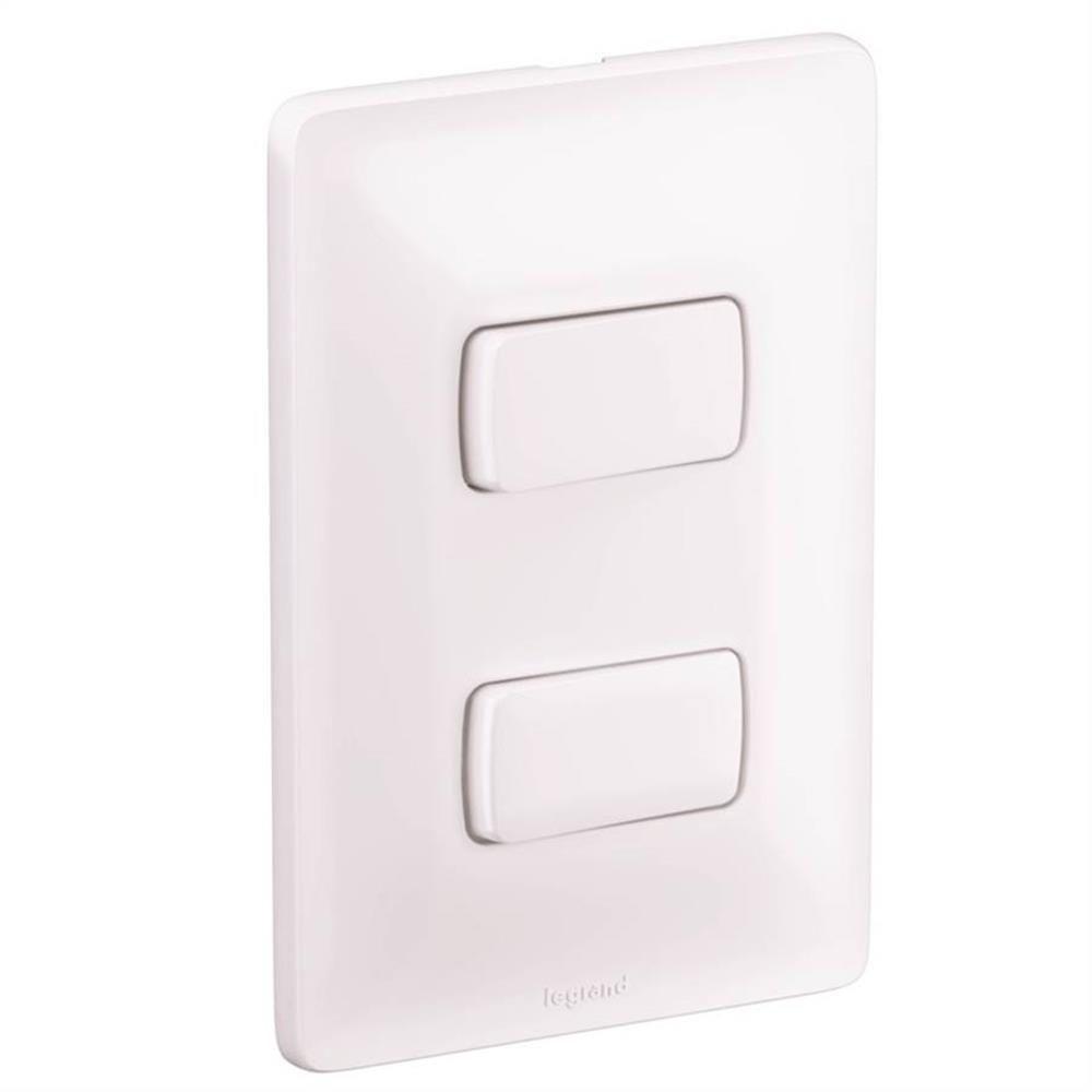 2 Interruptores Simples 4x2 10a 250v Zeffia - 680101 - Pial 2 Interruptor Simples 10a 250v 4x2 Zeffi - 1